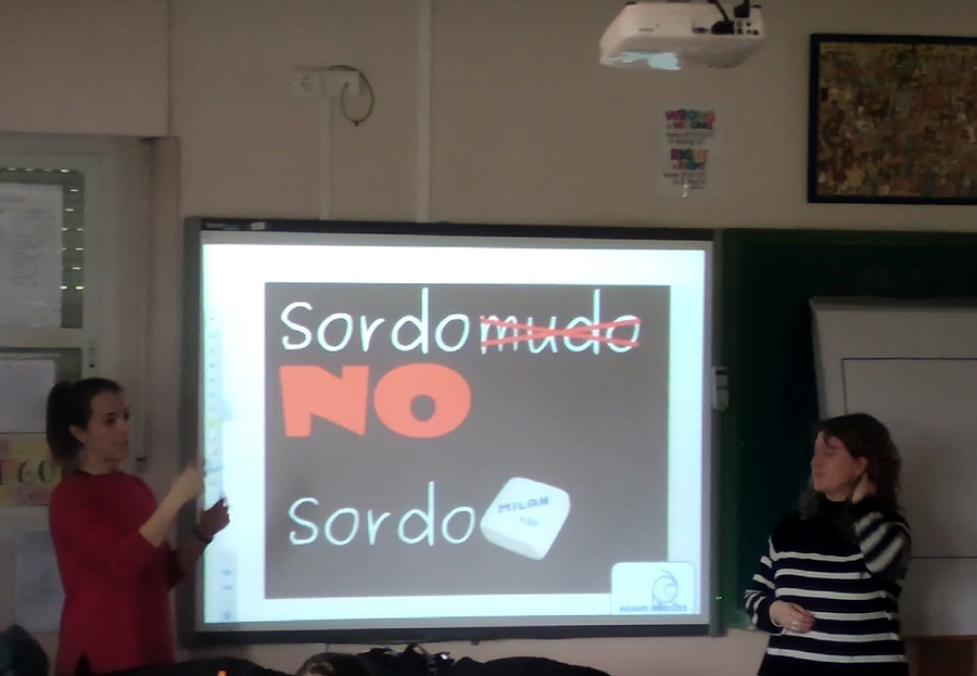 Diapositivas en el taller del cómic