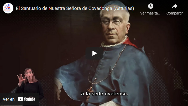 Captura del video donde aparece la intérprete de lengua de signos