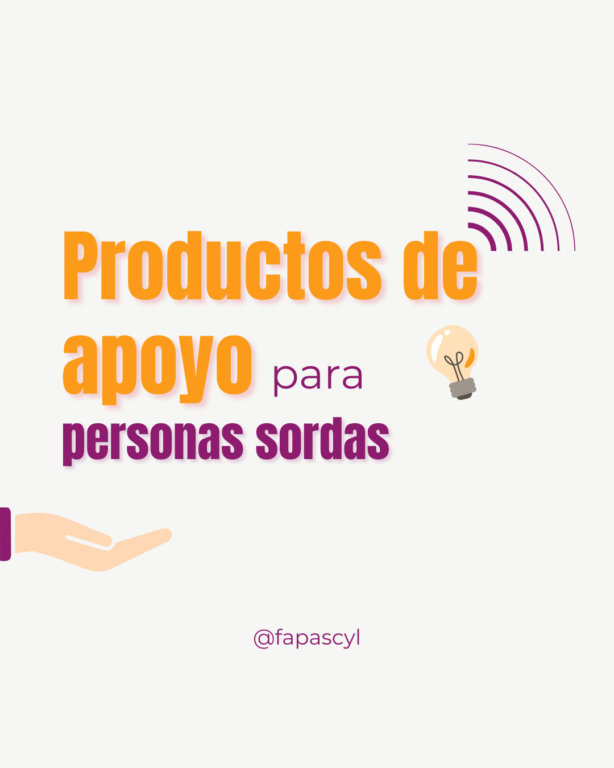 productos de apoyo personas sordas