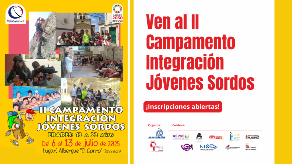 II Campamento de Integración para Jóvenes Sordos (julio 2025)