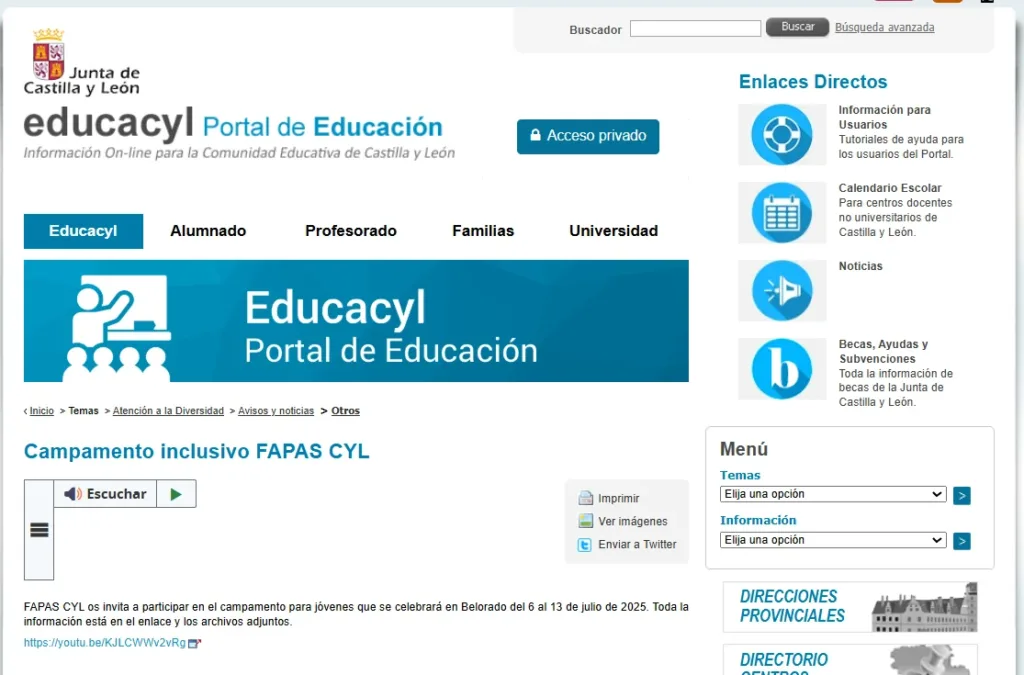colaboración consejería de educación