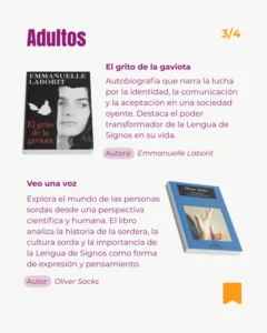 Libros adultos Discapacidad auditiva